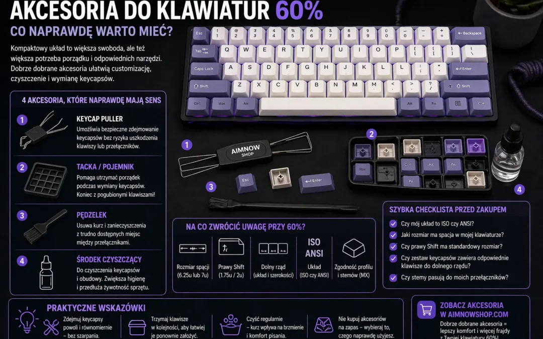 akcesoria do klawiatur 60 procent
