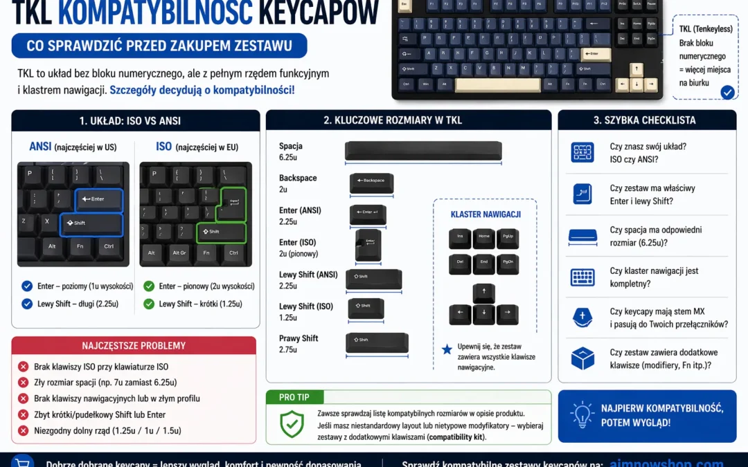 tkl kompatybilność keycapów